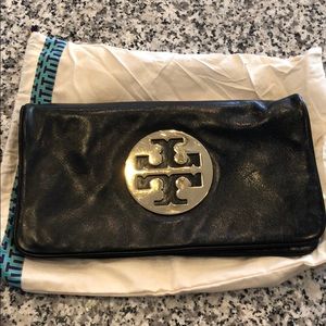 Tory Burch Reva Clutch Black Used